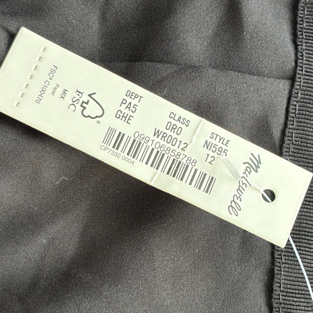 Madewell Button-Front Mini Skirt in Yarn-Dyed Geo, NWT! - Picture 9 of 15